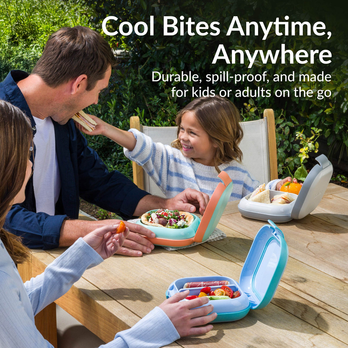 Bentgo® Chill Mini Lunch Box (2-Pack) - Seaside Papaya | Cool Bites Anytime, Anywhere - Durable, Spill-Proof, And Made For Kids Or Adults On The Go